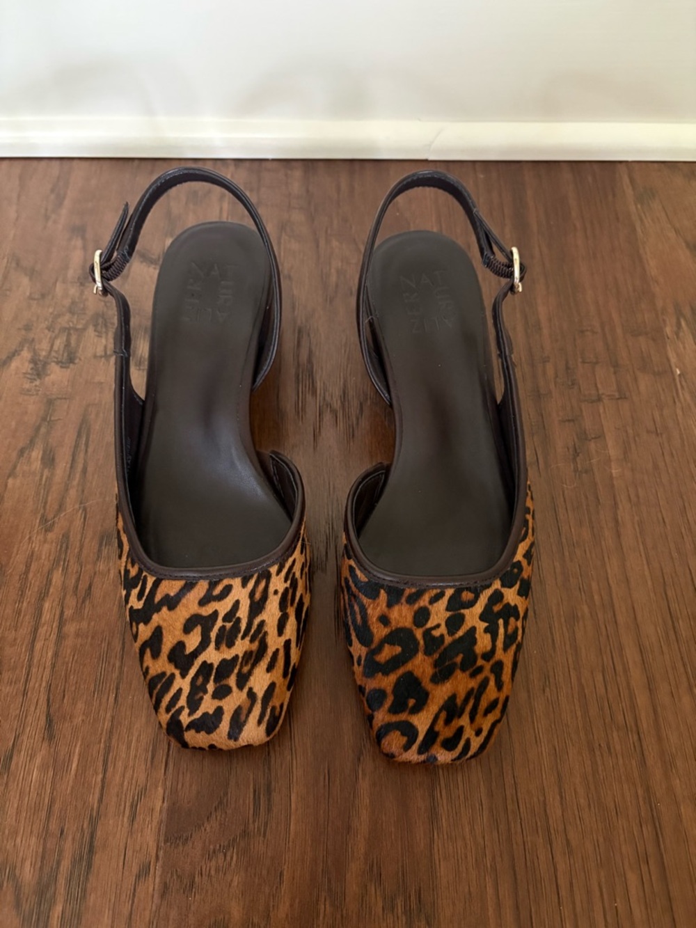 Naturalizer Leopard Print Ankle Strap Women’s Sandals NEW